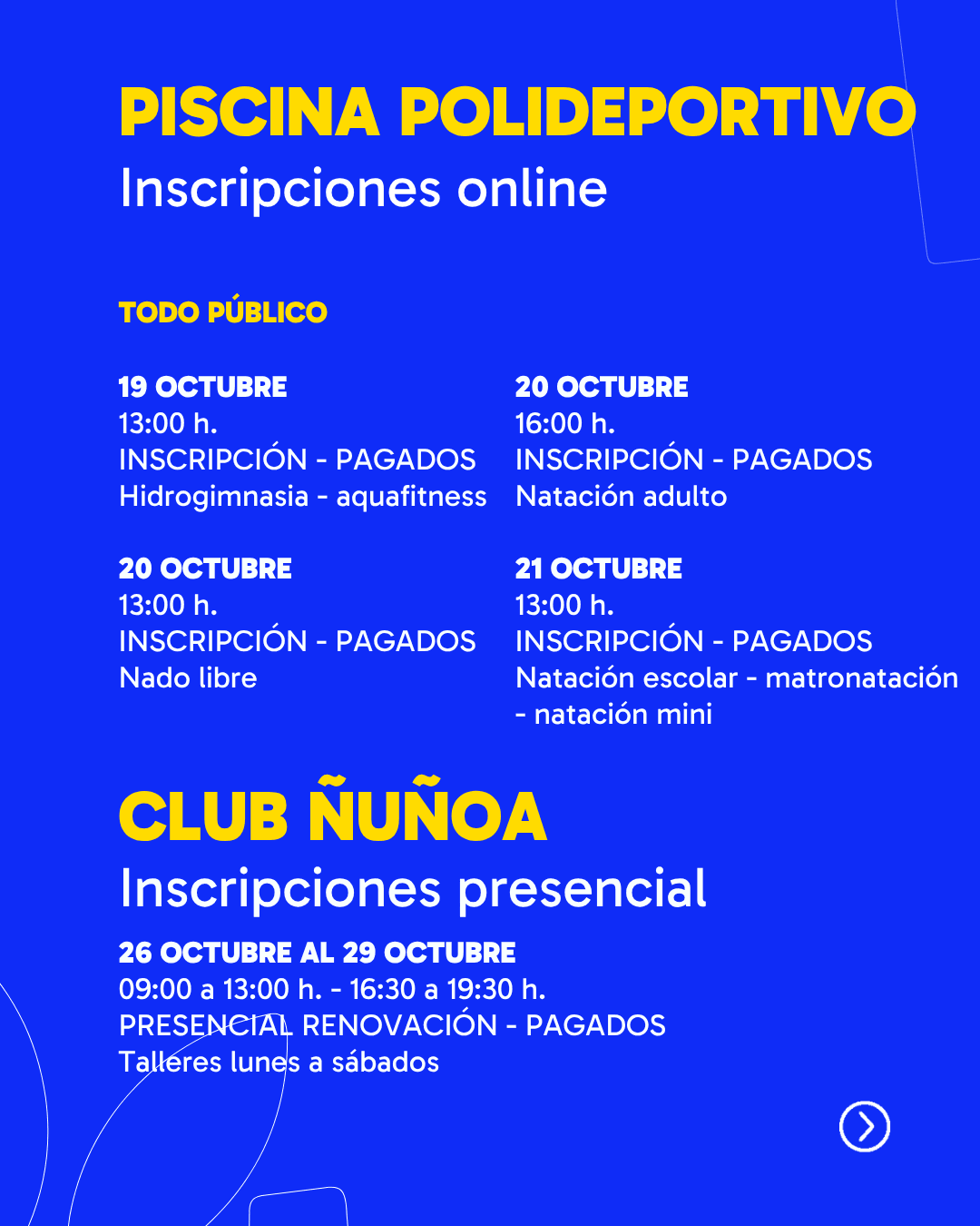 INSCRIPCIONES 2026