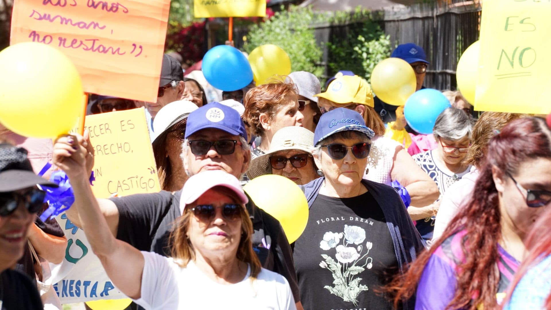 Gran Caminata Mayor hasta Plaza Ñuñoa