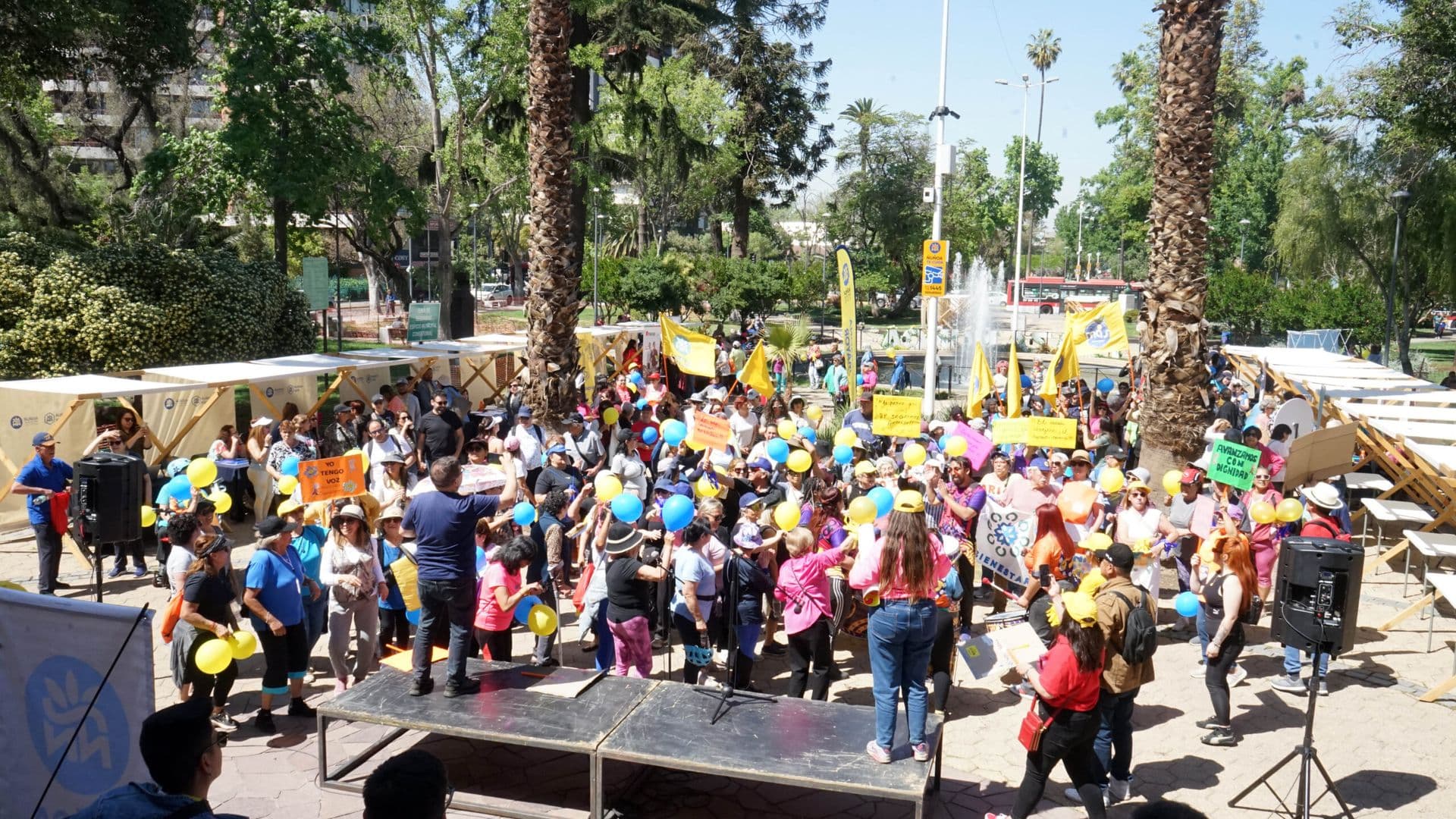 Gran Caminata Mayor hasta Plaza Ñuñoa