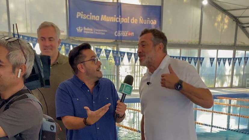 Meganoticias Amanece estuvo en nuestra piscina