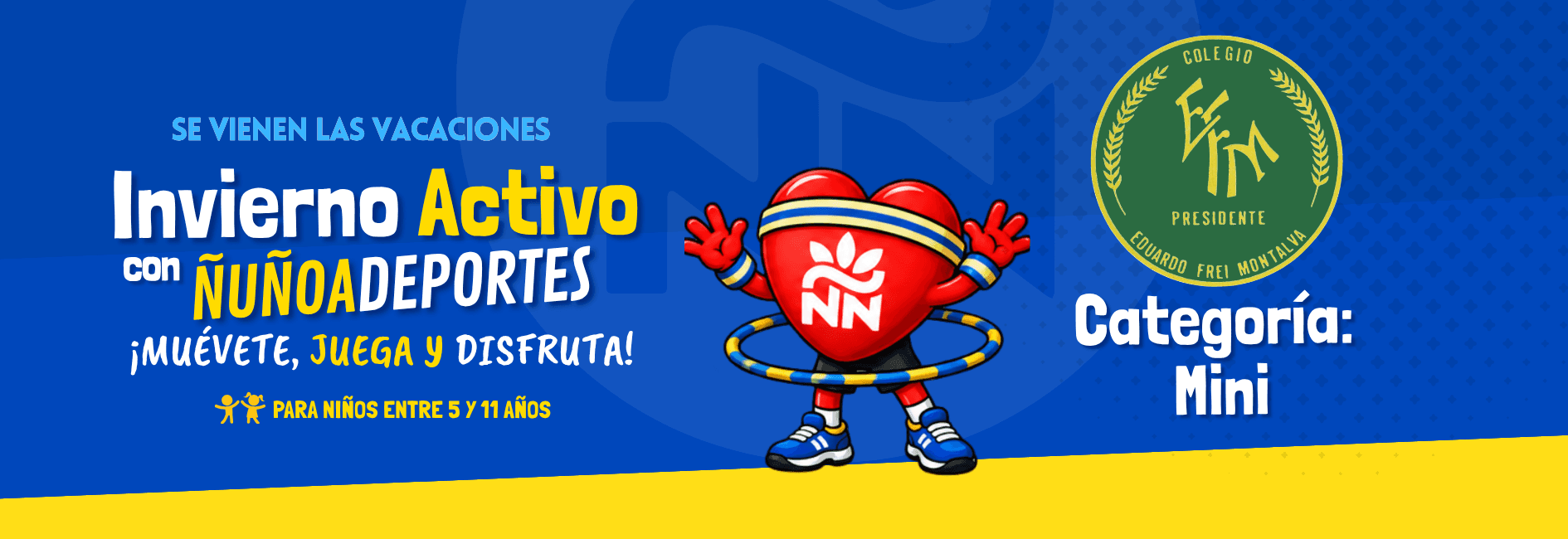 ¡Estas vacaciones de invierno se viven con energía en Ñuñoa Deportes!