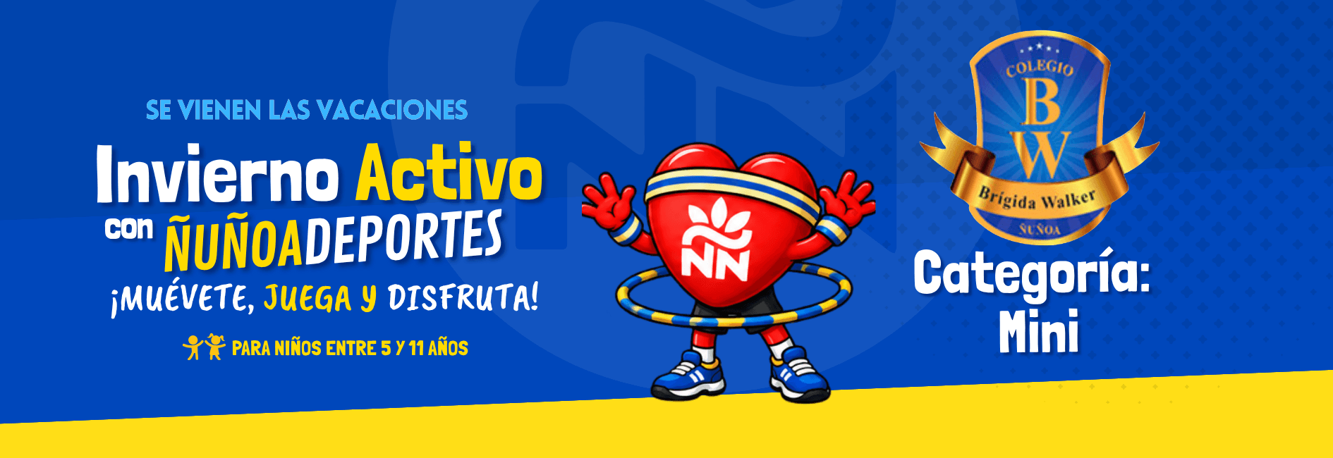 ¡Estas vacaciones de invierno se viven con energía en Ñuñoa Deportes!