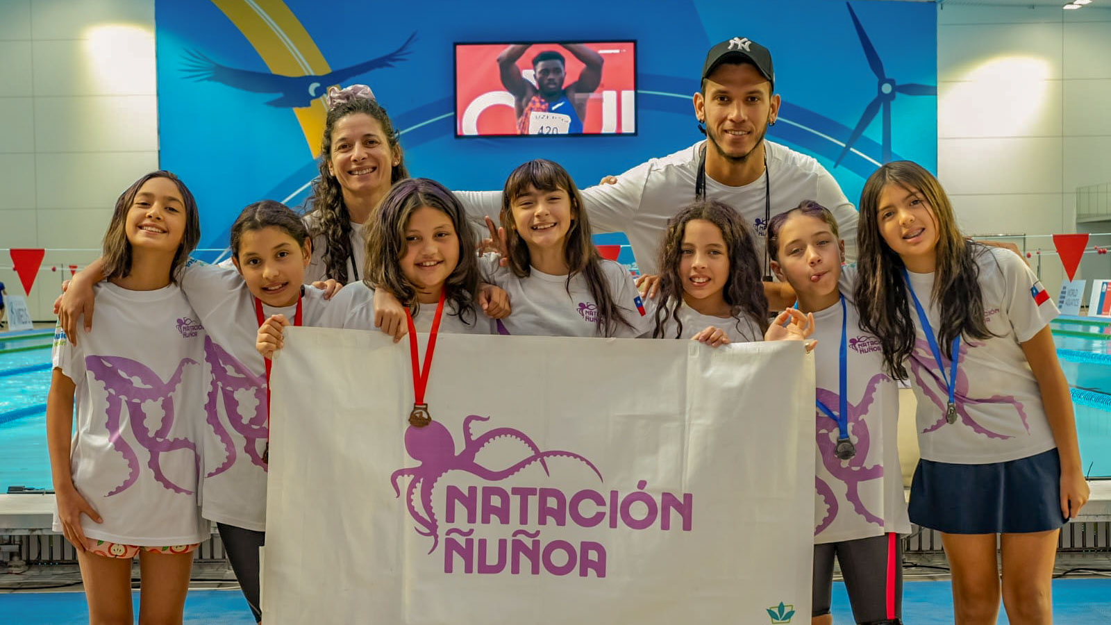 Natación Ñuñoa cosechó medallas en el Campeonato Nacional Infantil de Verano 2025