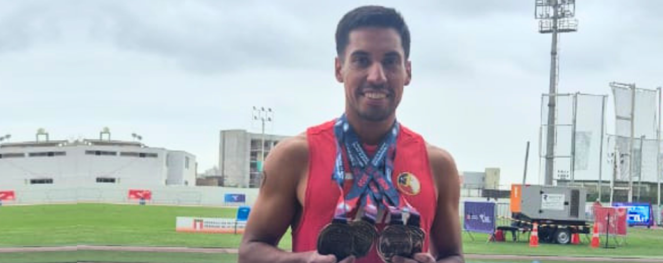Francisco Cerda logra histórica actuación en el Iberoamericano Máster de Atletismo